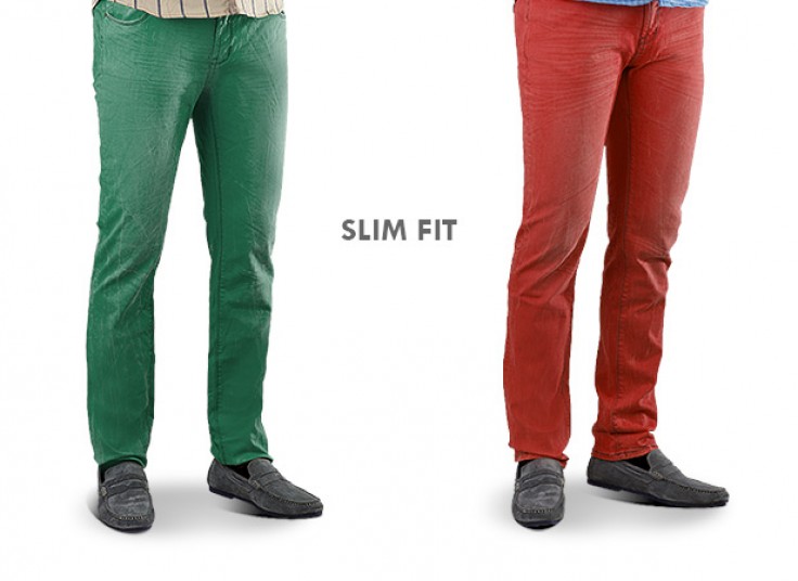 شلوار جین رنگی Slim Fit