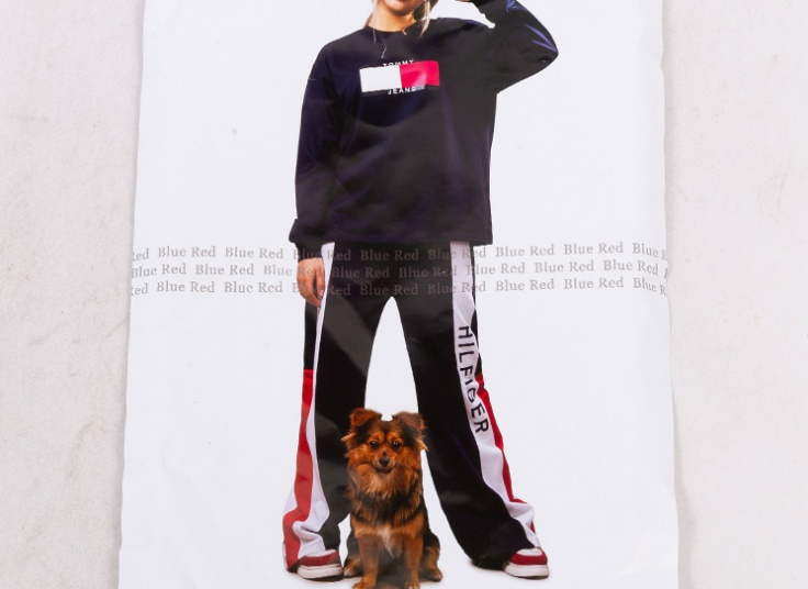 ست بلوز شلوار زنانه Blue Red