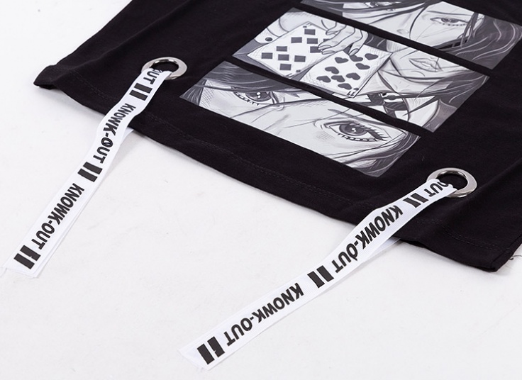 کراپ دخترانه طرح دار