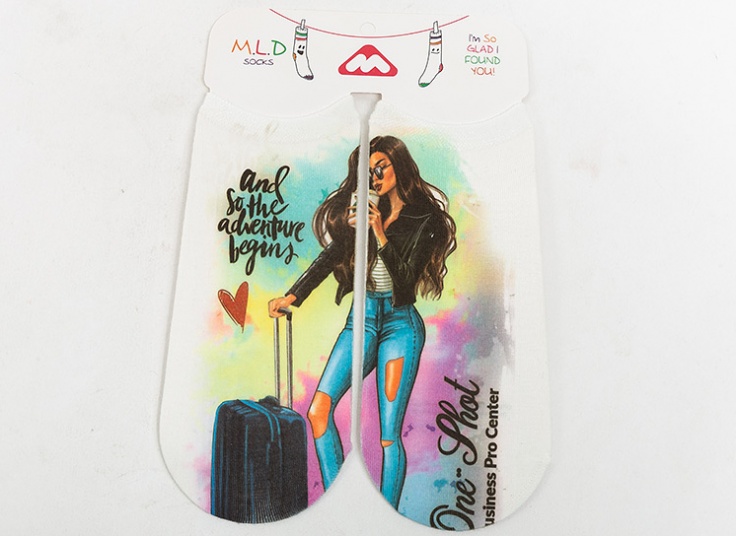 جوراب طرح چاپی MLD