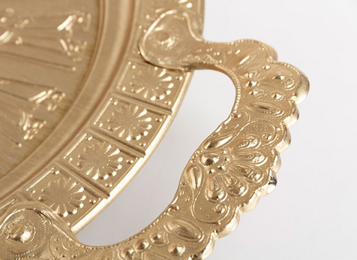 سینی فلزی طرح برجسته