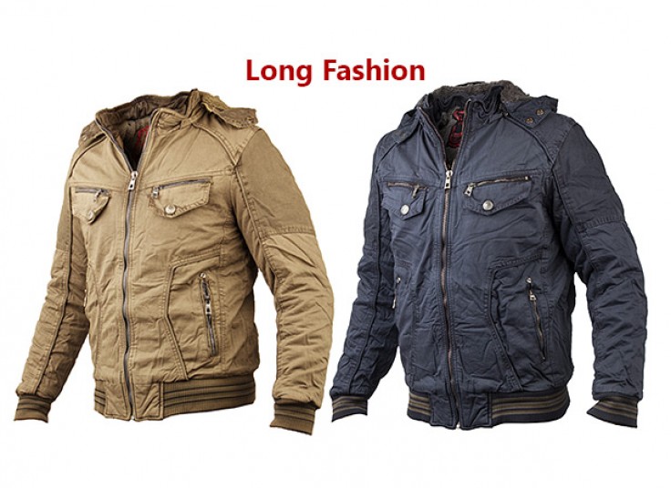 کاپشن کلاه دار Long Fashion
