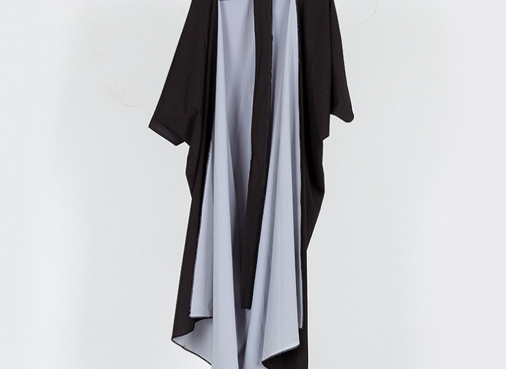 مانتو حریر جلو باز