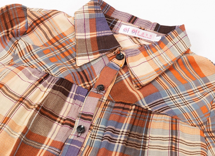 شومیز چهارخانه دخترانه