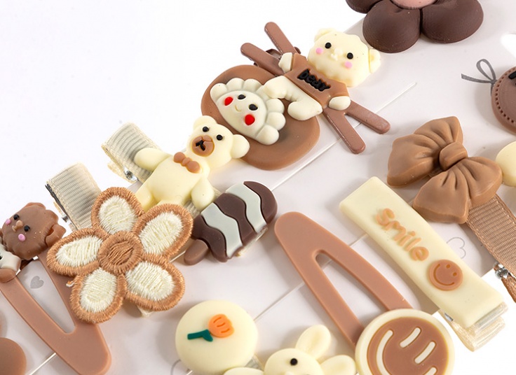 بسته 14 عددی گیره مو عروسکی