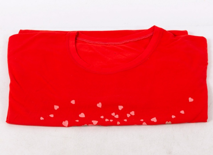 تیشرت زنانه ویسکوز طرح قلب