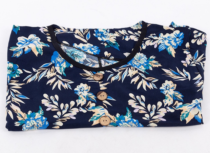 تونیک زنانه نخی آستین کوتاه