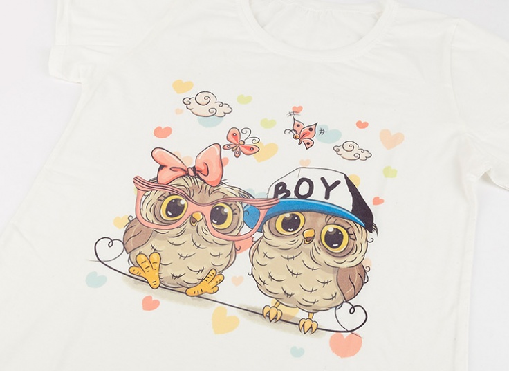 تیشرت زنانه طرح owl