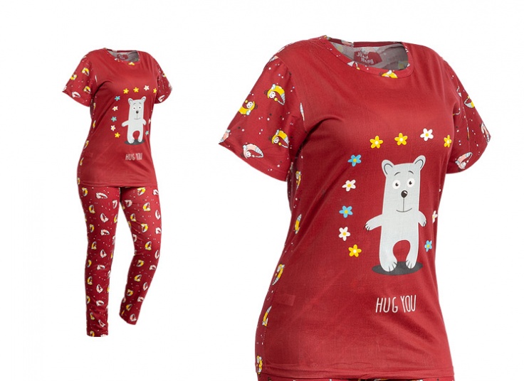 ست لباس راحتی عروسکی زنانه Jian Hong