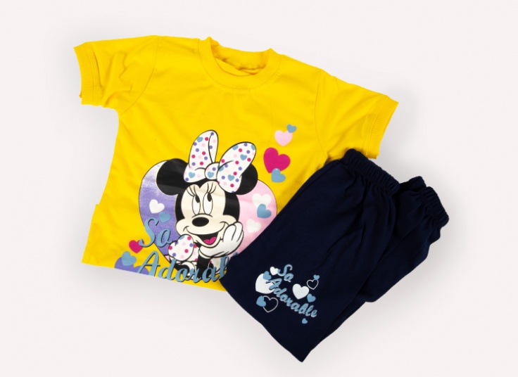 ست تیشرت شلوار دخترانه مینی موس