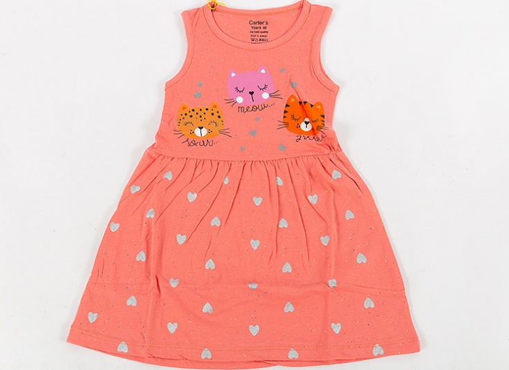 سارافون دخترانه چاپ دار