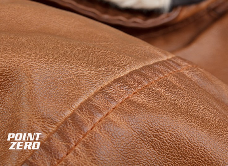 کاپشن چرم مردانه POINT ZERO