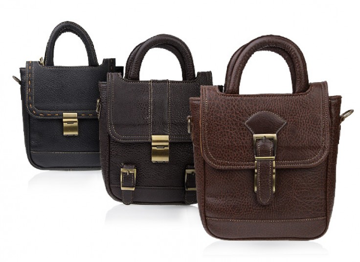 کیف کج چرمی