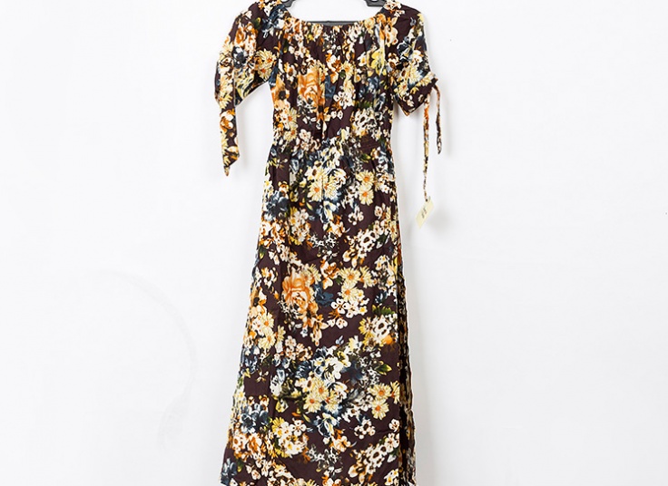 پیراهن ساحلی یقه قایقی