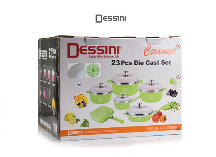 سرویس قابلمه 23 پارچه سرامیکی Dessini