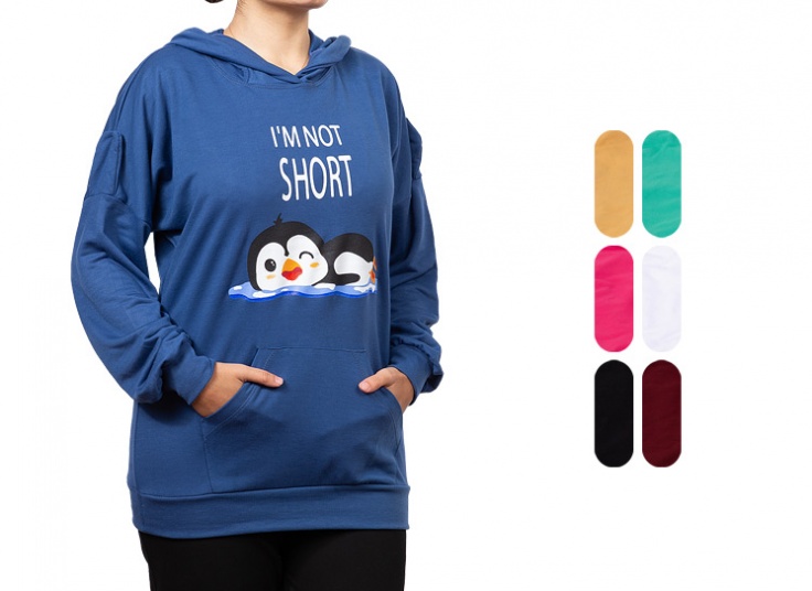 هودی دورس زنانه طرح پنگوئن