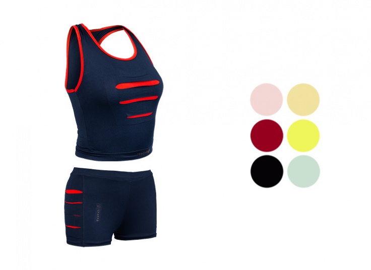 ست نیم تنه و شلوارک Reebok