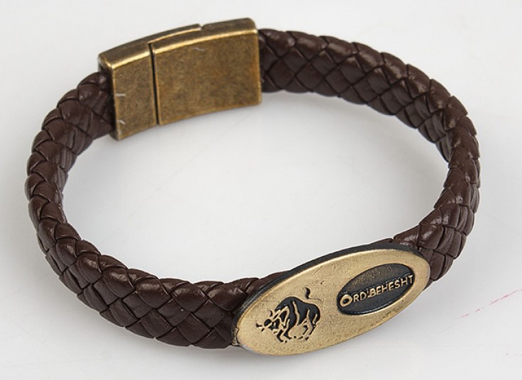 دستبند چرمی ماه تولد