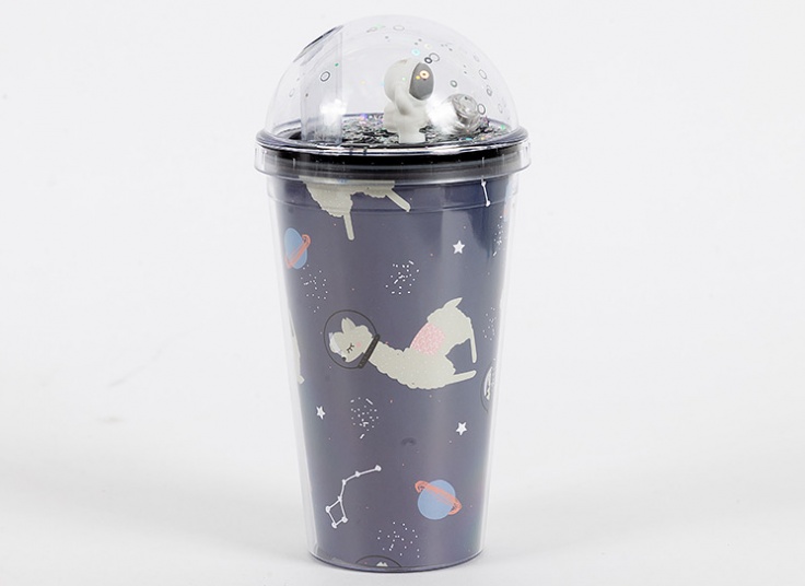 لیوان اسموتی چراغ دار گلکسی