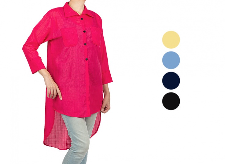 مانتو پشت بلند تابستانه