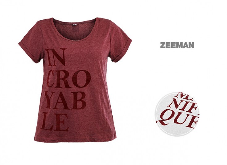 تیشرت آستین کوتاه زنانه zeeman