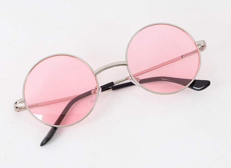 عینک فریم گرد رنگی