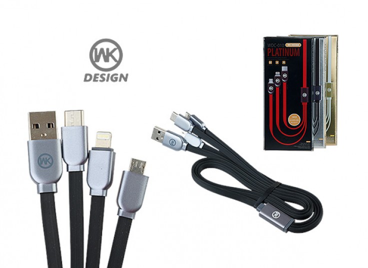 کابل سه سر WK مدل PLATINUM 