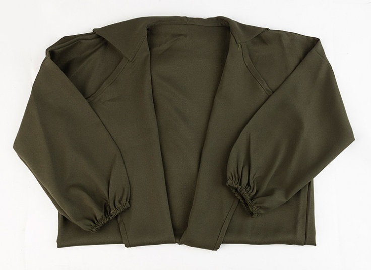 مانتو کرپ یقه انگلیسی