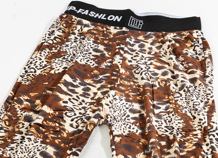 شلوار مخمل پلنگی