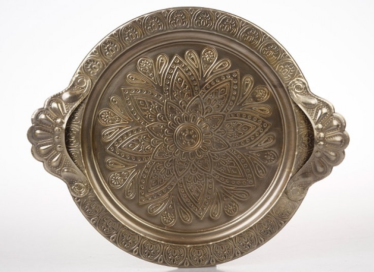 سینی فلزی طرح برجسته