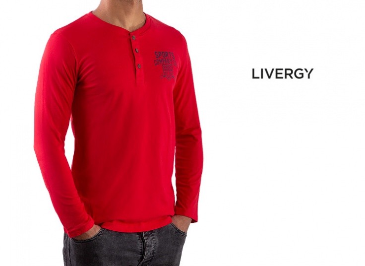 تیشرت آستین بلند مردانه LIVERGY