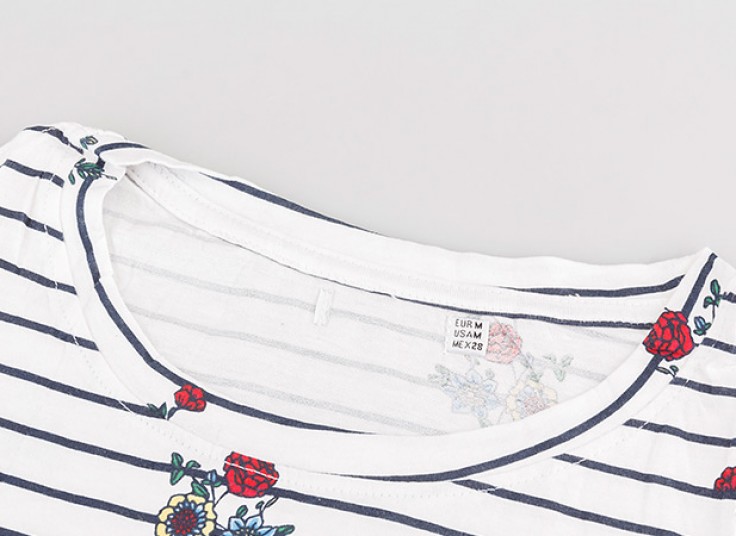 تیشرت زنانه طرح Flower Print