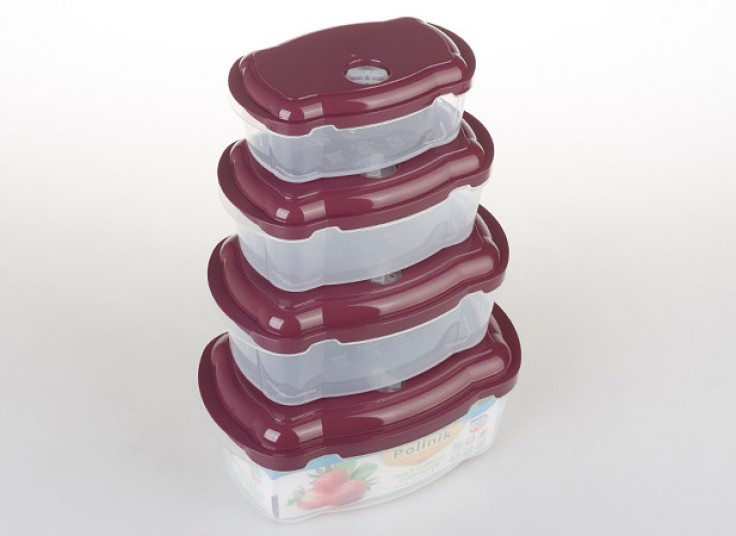 ست ظرف 4 تکه درب دار مدل Rectangle