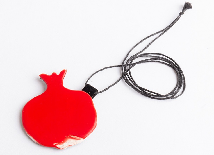 گردنبند انار سفالی