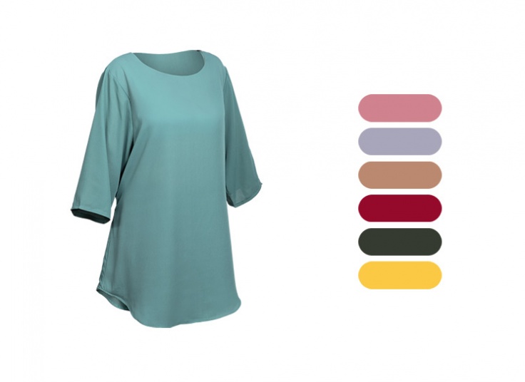 تونیک آستین سه ربع زنانه