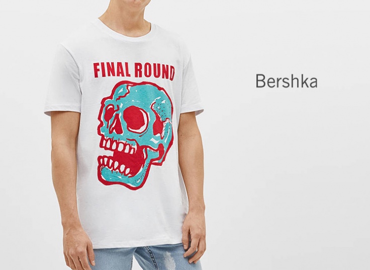 تیشرت آستین کوتاه Bershka
