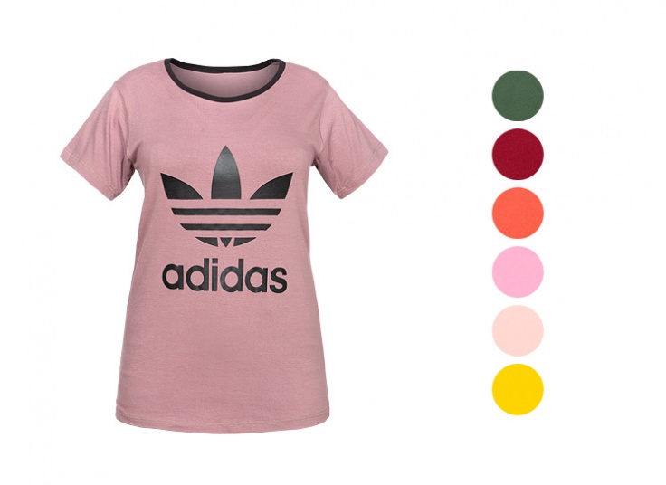 تیشرت زنانه طرح Adidas