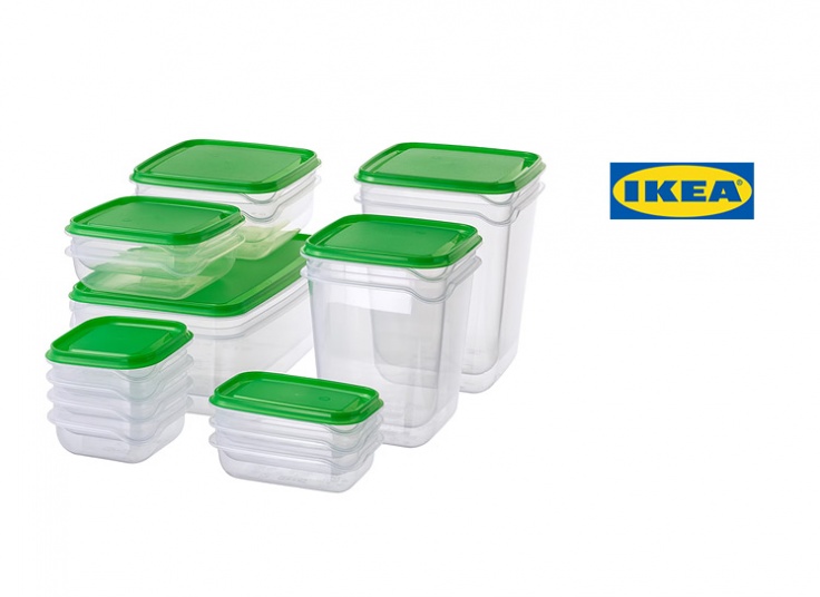 ست 17 تکه ظروف نگهدارنده غذا ایکیا مدل Pruta