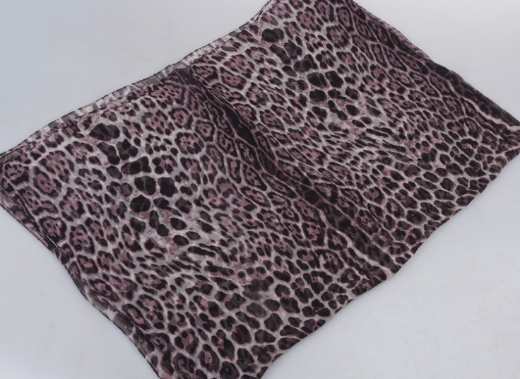 شال حریر ابریشم پلنگی