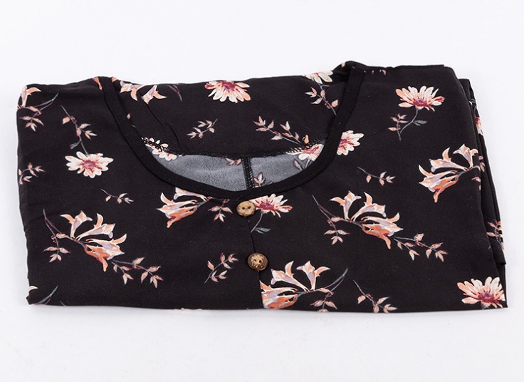 تونیک زنانه نخی آستین کوتاه