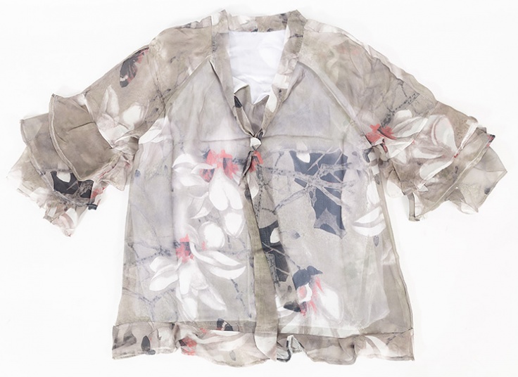 بلوز حریر گره ای