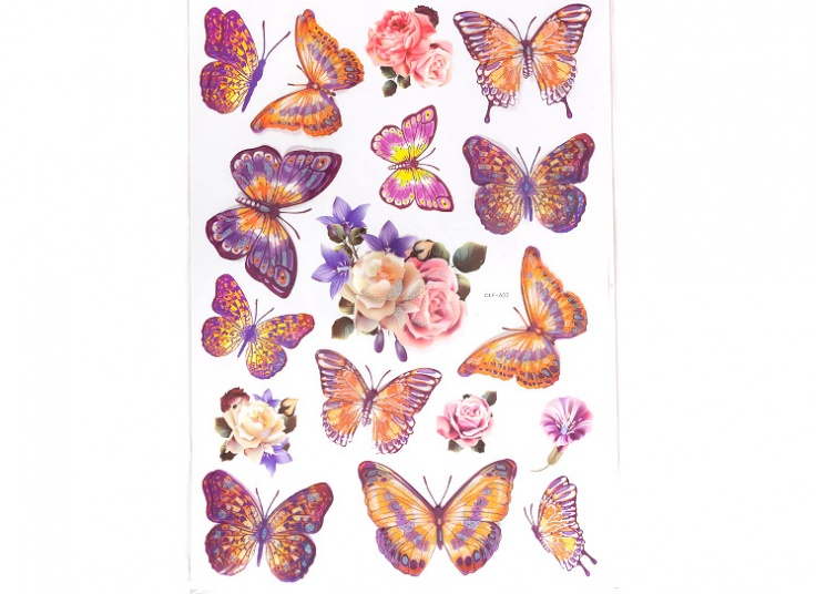 استیکر سه بعدی Butterflies