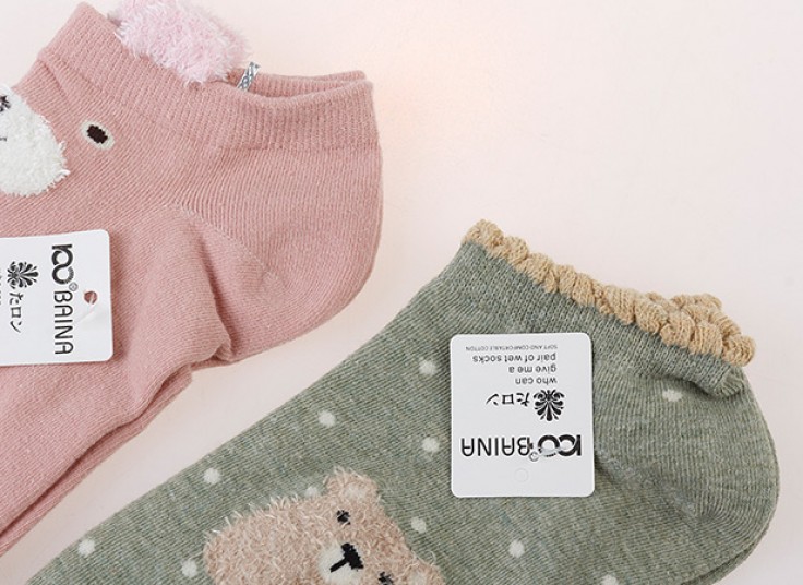 جوراب دخترانه عروسکی BAINA