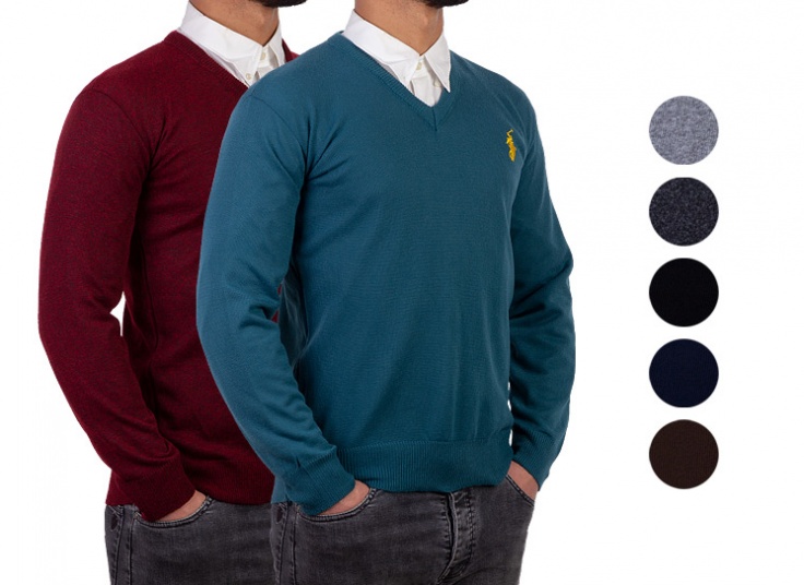 پلیور بافت مردانه طرح POLO