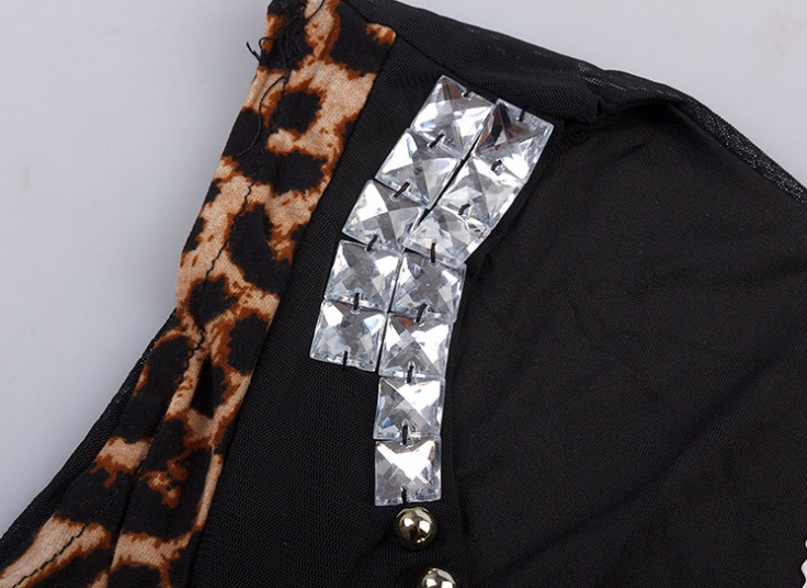 پیراهن کوتاه پلنگی زنانه Ding Yu