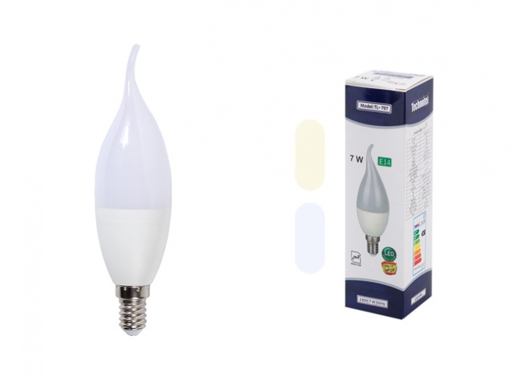 لامپ شمعی 7 وات Technotel