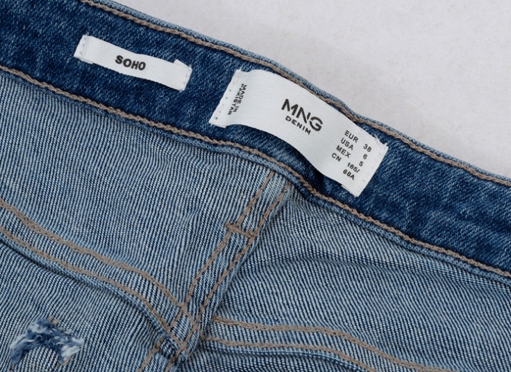 شلوار جین سایز بزرگ  MANGO