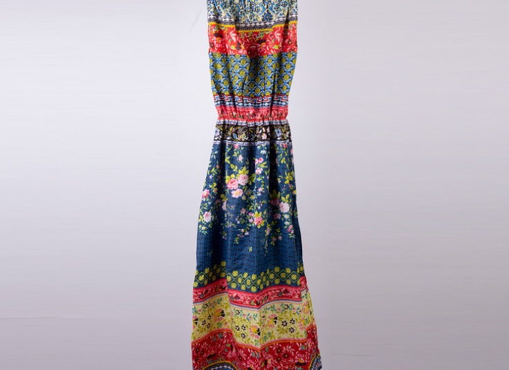 پیراهن ساحلی طرحدار زنانه