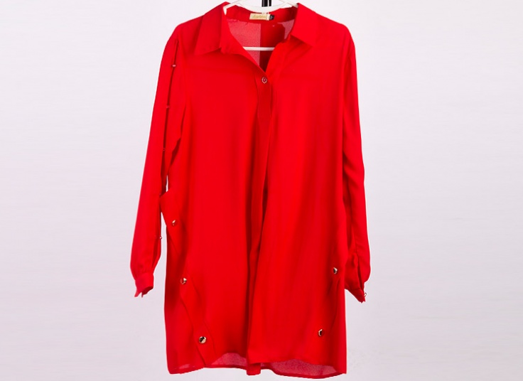 شومیز بلند کرپ حریر زنانه