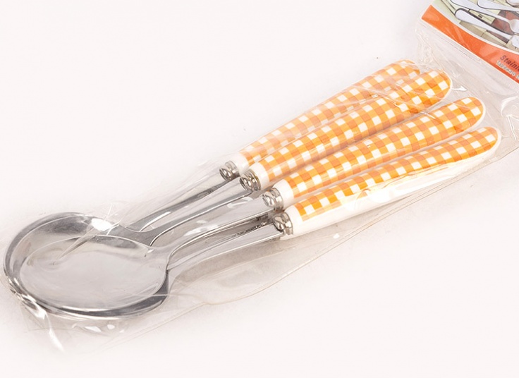 قاشق غدا خوری دسته سرامیکی